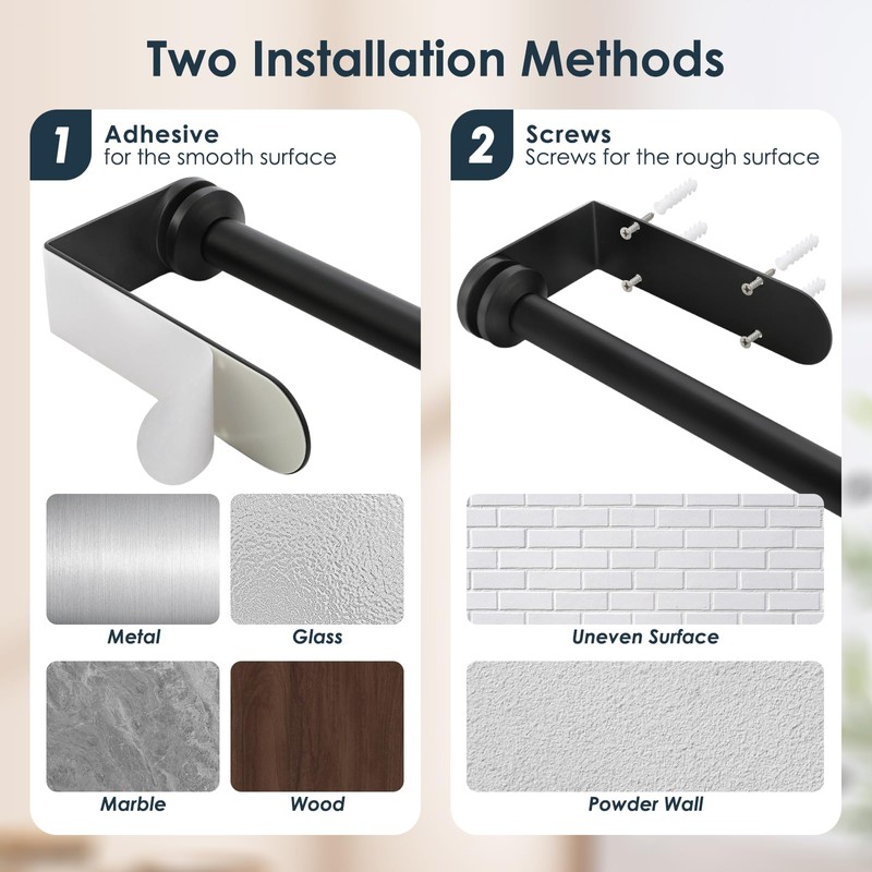 theaoo Under Cabinet Paper Towel Holder for Kitchen, Easy One-Handed