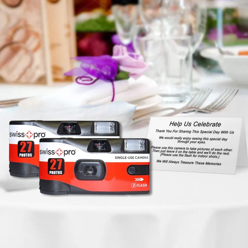 Disposable Cameras Multipack - Bundle with 2 X Swiss+Pro Disposable