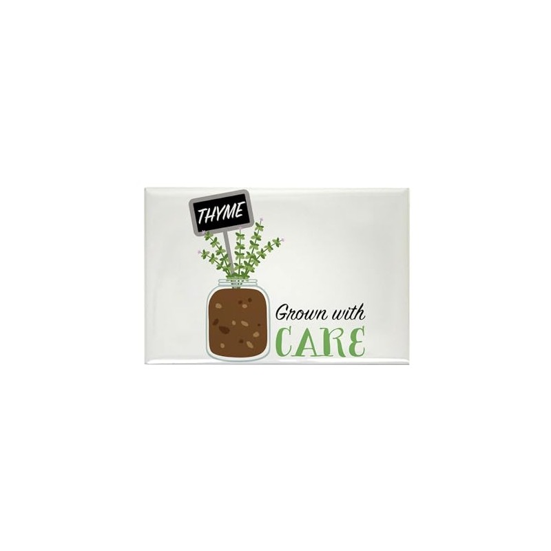 CafePress Grow Thyme Magnets Rectangle Magnet (100 pack)