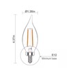 ecosmart 40-W Equivalent B11 Non-Dimmable Clear Glass Filament Vintage LED