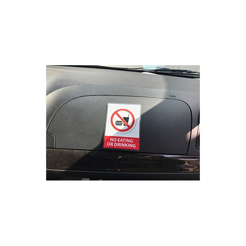 AS PRO (Set of 2) No Eating or Drinking Reminder