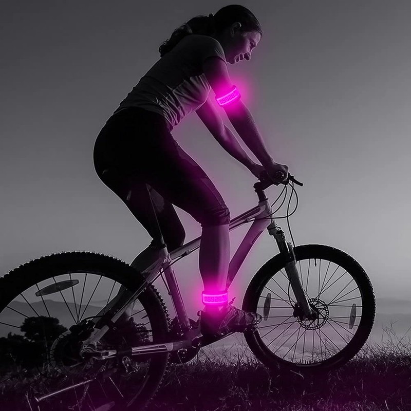 BSEEN 2 Pack, (TM) Glow LED Armband, Glow and Flash,