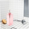 ABOOFAN Square Liquid Pump Dispenser Bottle for Shampoo Body Wash
