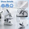Wonderjune 2 Pack Thick Plastic Microscope Dust Cover, Full Sealed