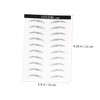 OHPHCALL 20 Pairs Water-resistant Eyebrow Stickers Hair-like Simulation for Women