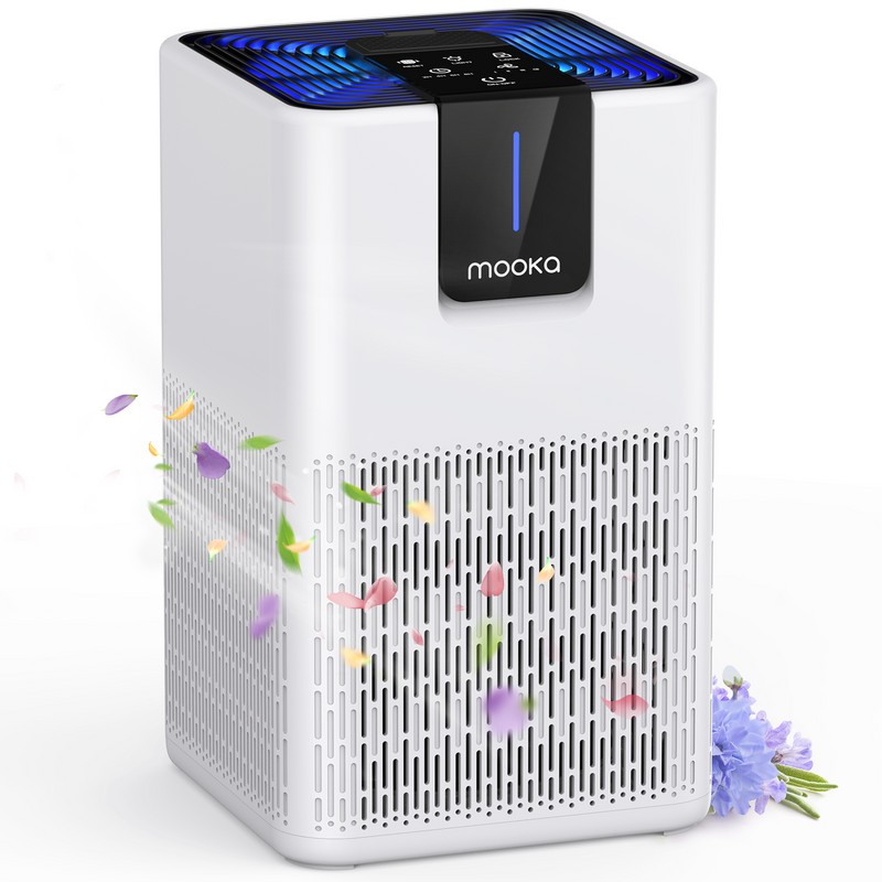 MOOKA Large Home Room Air Purifiers H13 HEPA Air Filter