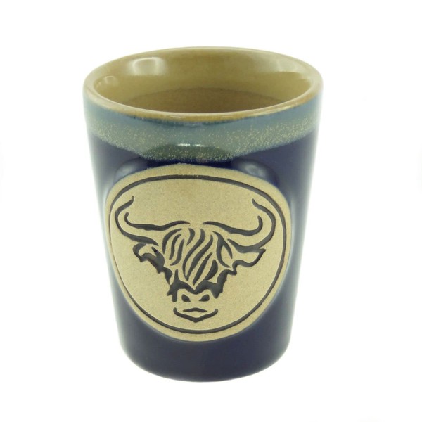 Glen Appin Shot Cup Scottish Stoneware 44 ml (Highland Cow