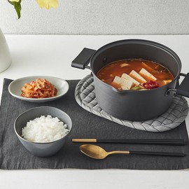 Lock&amp;Lock [Headquarters] Lock&amp;Lock Light and convenient one-cook double pot 18cm (LON1182) / 락앤락 [본사] 락앤락 가벼워서 편리한 원쿡 양수냄비 18cm (LON1182)