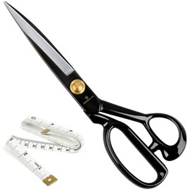 Fabric Scissors Professional 10 inch(25.4cm) Heavy Duty Scissors for Leather Sewing Shears for Tailoring Industrial Strength High Carbon Steel Tailor Shears Sharp for Home Office Artists Dressmakers…