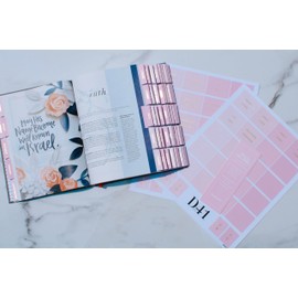 D41 Decorative Bible Tabs for Women (96 Pieces) - Earth Tone Neutral Gold Foil Bible Tabs - Laminated Bible Labels Tabs – Remove & Replace Bible Index Tabs