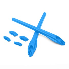 almohadillas para orejas para Oakley Flak 2.0 - anteojos de sol (talla XL), Blue Rubber Kits, Talla unica