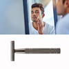 Double Edge Safety Trimmer Manual Stainless Steel Beard Groomer for