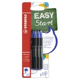 STABILO EASY original Refills – medium, blue (erasable) T10 – Set of 6