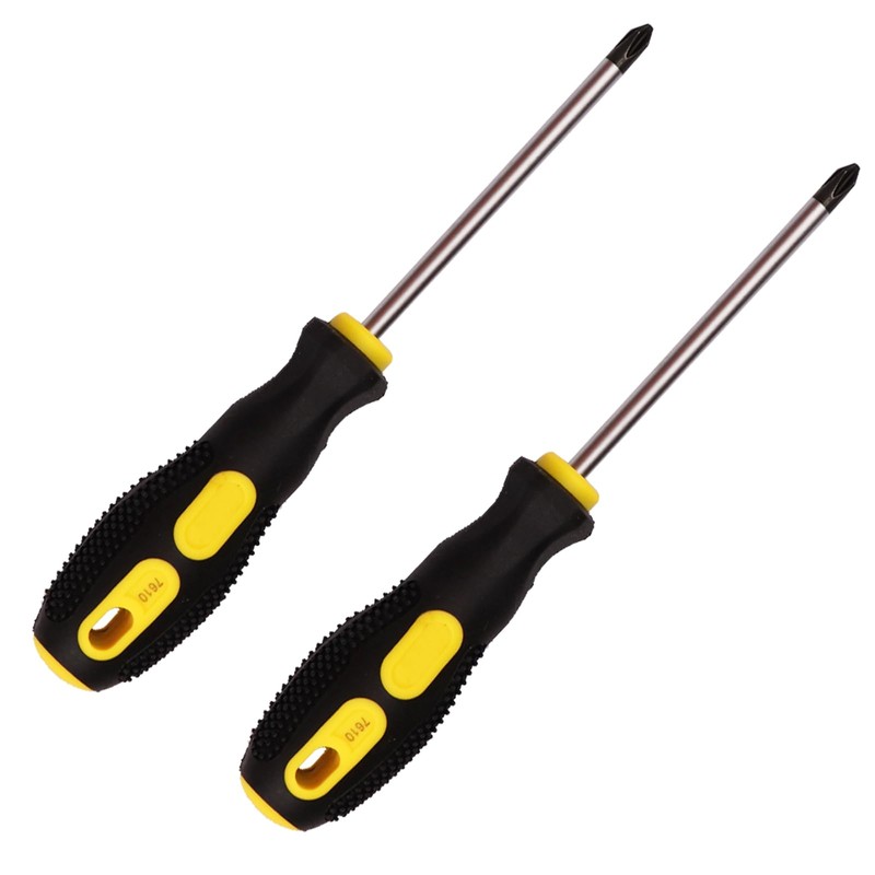 Sipery 2 Pack Phillips Screwdriver - 4 Inch Shaft, Cross-head