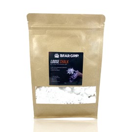 BEAR GRIP - LOOSE CHALK -Sports Chalk for Sweat Free Hands and Maximum Grip, Weight Lifting, Crossfit, Rock Climbing, Gymnastics, Pole Dancing, Bodybuilding and more (Loose Chalk, 200g)