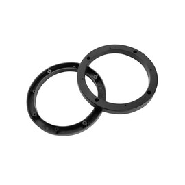 Partuto Auto Car Truck Black 6.5" Plastic Speaker Spacers 14mm Depth 2 Pcs Replacement