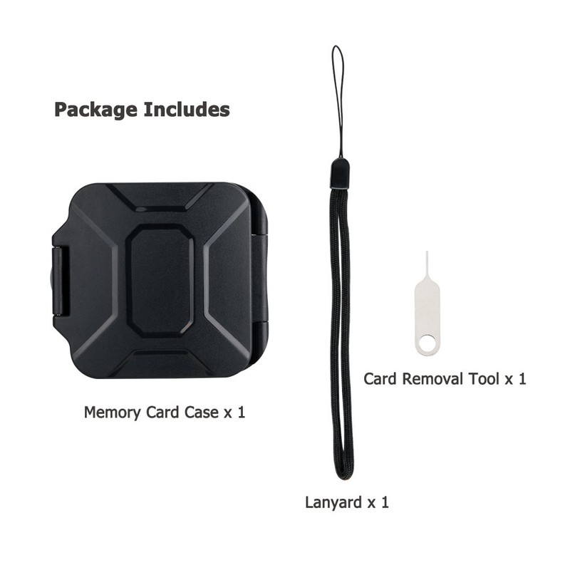 JJC Deluxe 8 Slots Compact Memory Card Case Holder Box