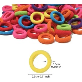 600 Ligas Donas Para El Cabello Chicas Multicolores Niñas