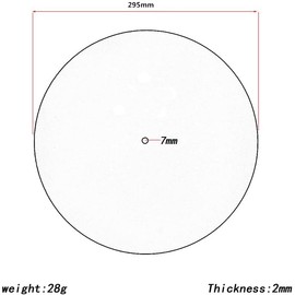 Record Player Felt Mats，Record Player Mat, 12in Anti-Slip & Anti-Static Felt Record Pad Turntable Slipmat Wool Turntable Platter Mat Vinyl Record Player Protective Mat for Home Record Players (black)