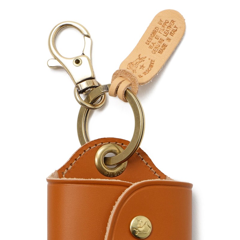 IL BISONTE Key Case, Leather, Genuine Cowhide, Women's, Men's, Unisex,