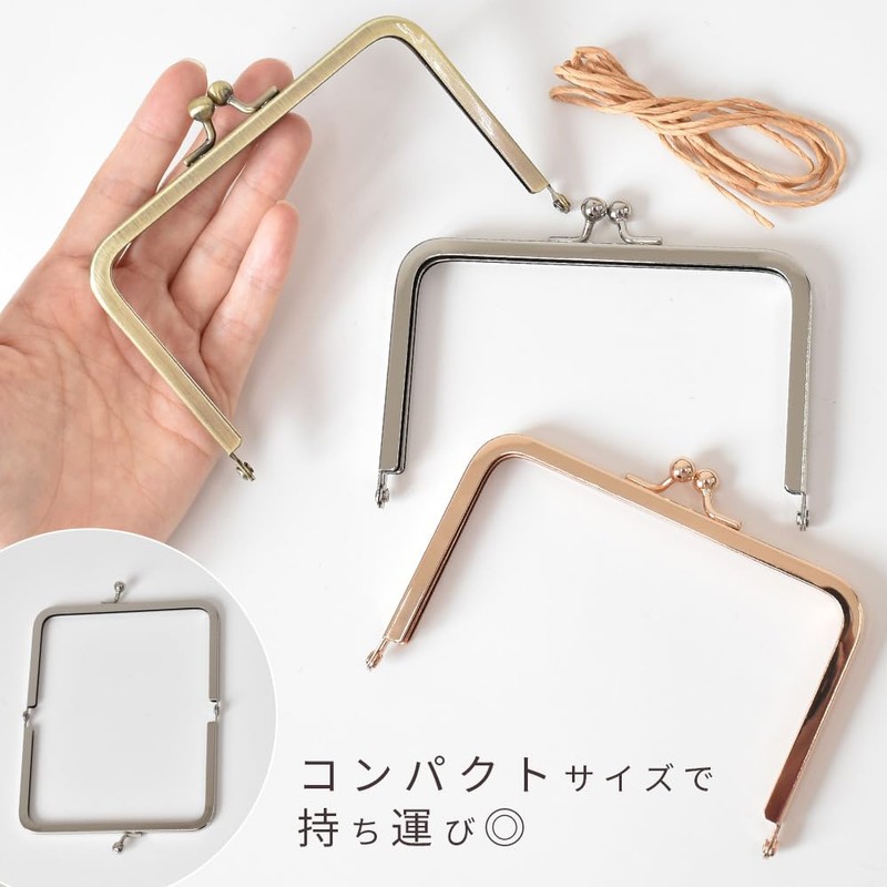 MYmama 12cm Metal Clasp for Card Case (1 Silver)