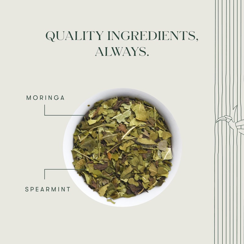 Luxmi Estates - Moringa Mint - Organic Moringa Mint Tea