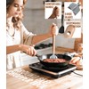 Stainless Steel Meat Chopper, 6 Curve Blades Meat Masher, 11
