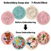 ORIGACH 4 Pack Flowers and Hummingbird Embroidery Kits for Beginners,