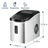 EUHOMY Ice Maker Countertop Machine - 26 lbs in 24
