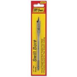 IVY Classic 10707 7/16 x 6-Inch Swift Bore® Wood Spade Bit, High-Carbon Steel, 1/Card