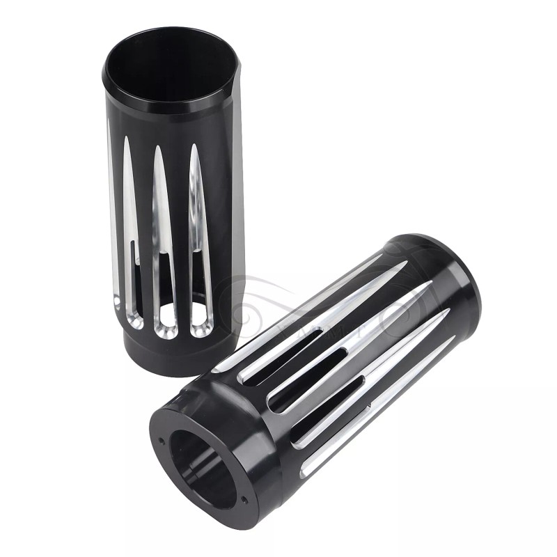Unbranded 2" Extend Fork Slider Boots Covers For Harley Road