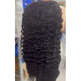 Cuticle Aligned 180 Density 4x4 Lace Closure Real Raw Glueless Human Hair Wigs Pre Plucked Full Hd Lace Bone Straight bob Wigcolor: 1pcs HD 4x4 lace closure wig 180% Burmese curly, Stretched Length: 10 inches