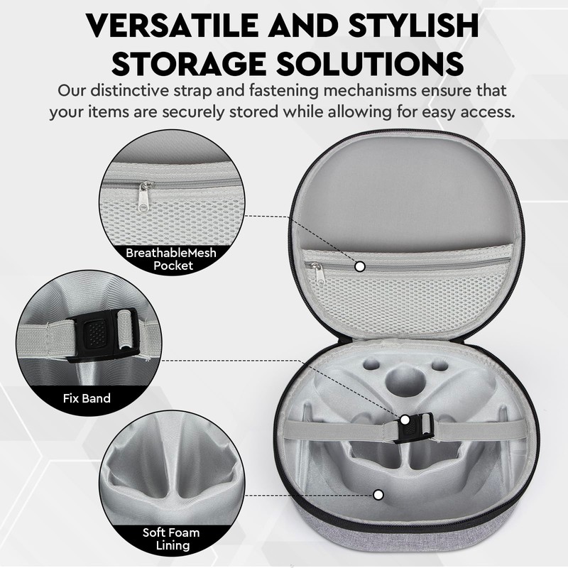 JoyHood Hard Carrying Case Compatible with Meta Quest 3, Storage