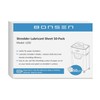 Bonsen 50-Pack Shredder Lubricant Sheets, Clean, Sharpen, Prevent Jams, Easy