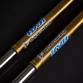 Enzo KYB Fork Stickers Suspension Decals Set (Yamaha Blue) (9x6.5)