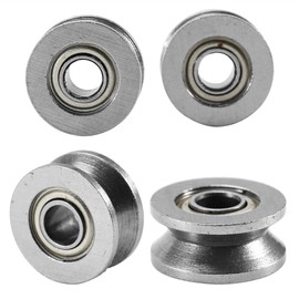 V Pulley, 10pcs V Ball Bearing Pulley Carbon Steel Durability V624ZZ Linear Bearing for Rail Track Linear Systems
