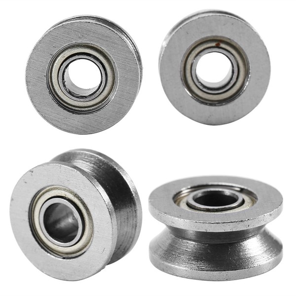 V Pulley, 10pcs V Ball Bearing Pulley Carbon Steel Durability