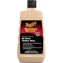 Meguiar's Meguiars Mirror Glaze Hi Tech Yellow Liquid Wax 16 Fl Oz Durable Paint Protec...