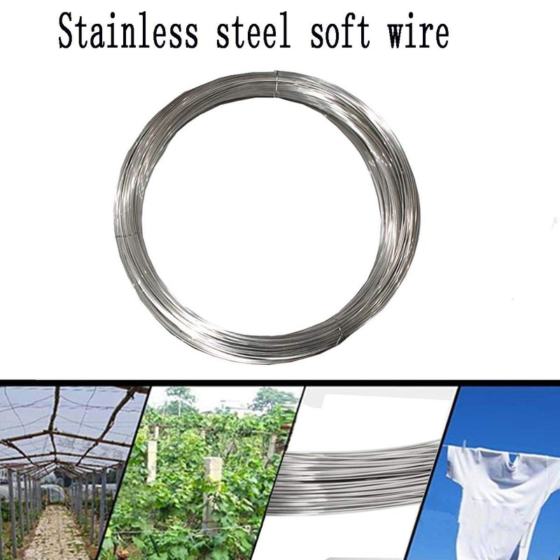 SOFIALXC 304 Stainless Steel Wire 0.4mm Soft Silk (100m)
