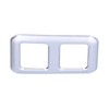 Rear Trunk Trailer Button Frame ABS Silver Trim Fit for