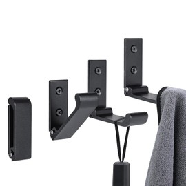 Allinside Coat Hooks, 4 Foldable Metal Coat Hooks, Modern Coat Hooks for Home Decor, Living Room, Bathroom, Bedroom