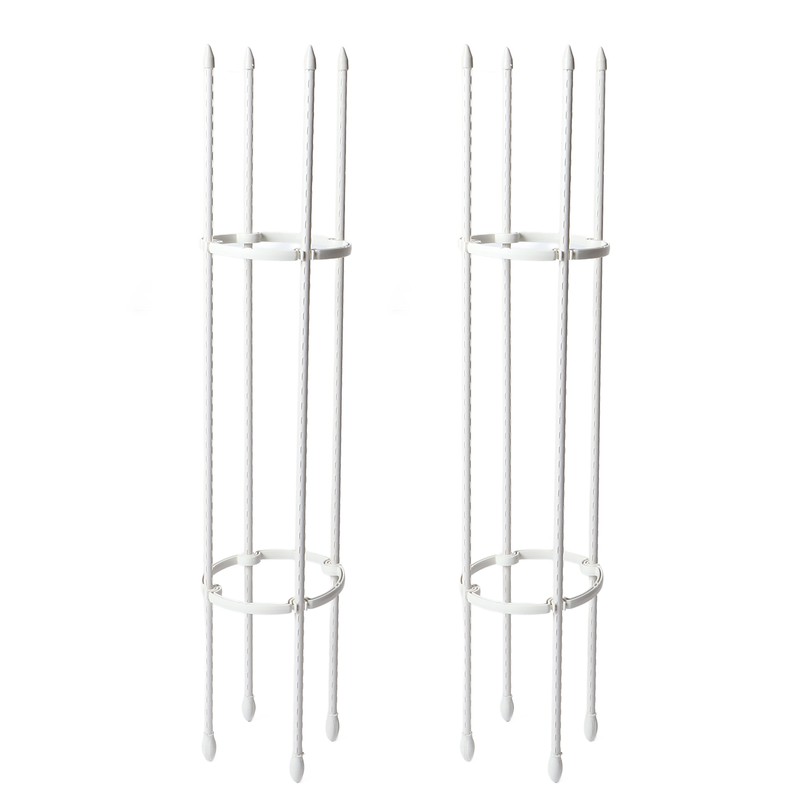 2 Sets Vines Climbing Support Balcony Outdoor Steel Pipe Plant