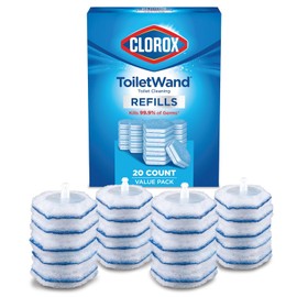 Clorox ToiletWand recambios desinfectantes, cabezales de varita desechables, 20 unidades
