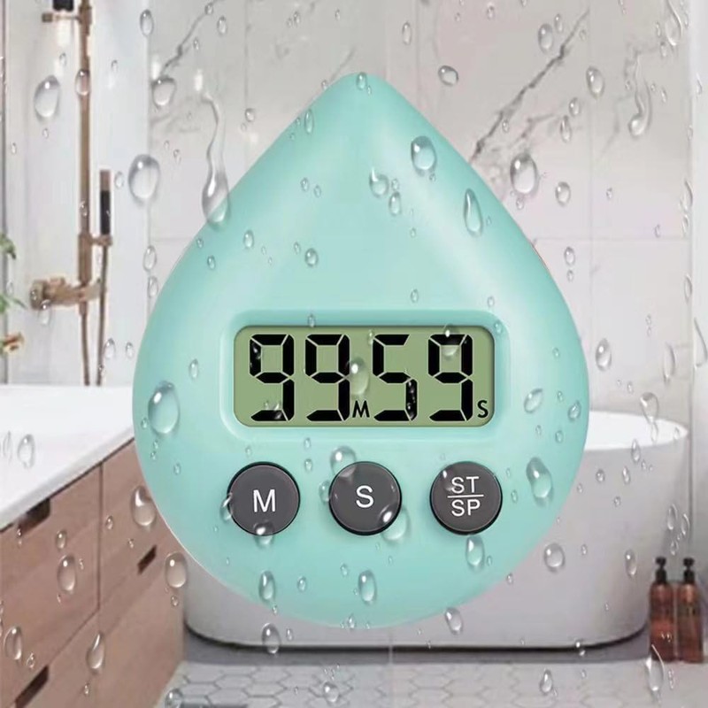 Shower Timer Waterproof for Kids,Adults with Suction Cup LCD Display