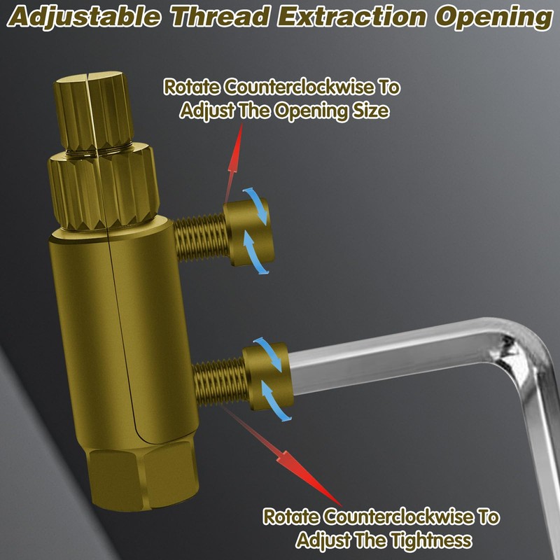CYUXING Broken Valve Thread Extractor Broken Pipe Thread Extractor Tool,