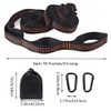 2 Pcs 5+1 Adjustable Loop Hammock Straps with 2 Black