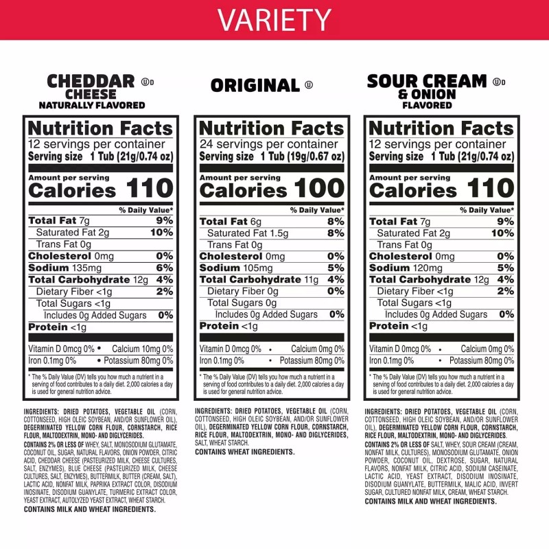 Pringles Potato Crisps Chips, Variety Pack, Snacks Stacks (33.8 oz.