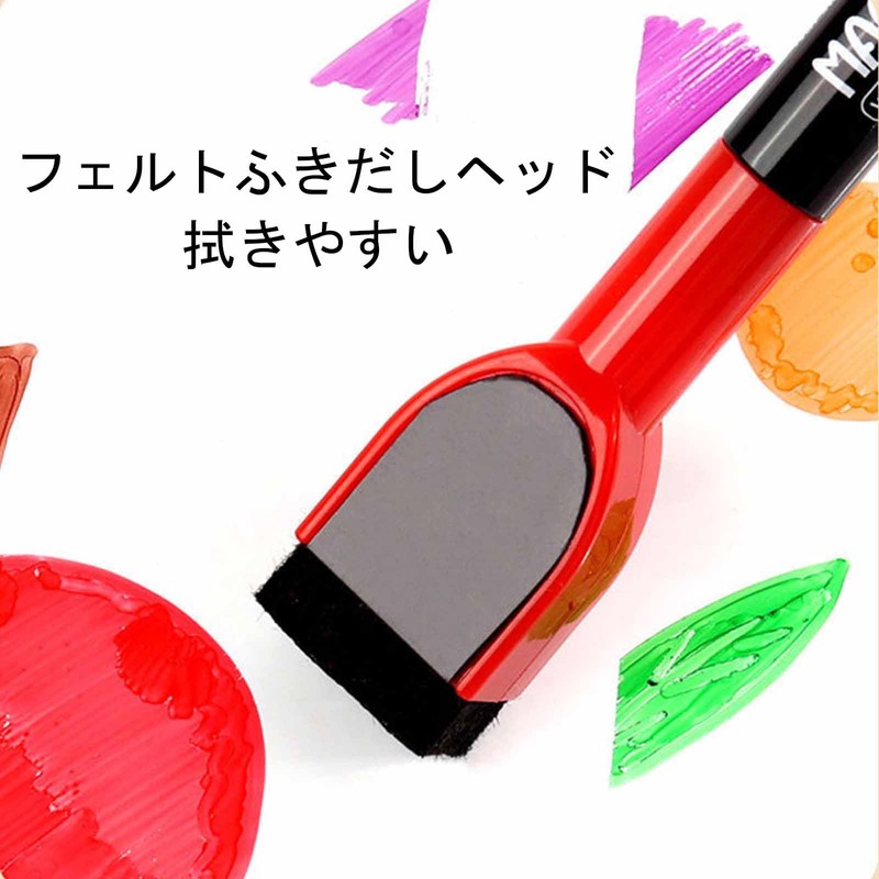 ALLVD Dry Erase Marker Pens Set of 6 [Black 2