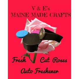 V & E's MAINE MADE CRAFTS Auto Freshener  Fresh Cut Roses