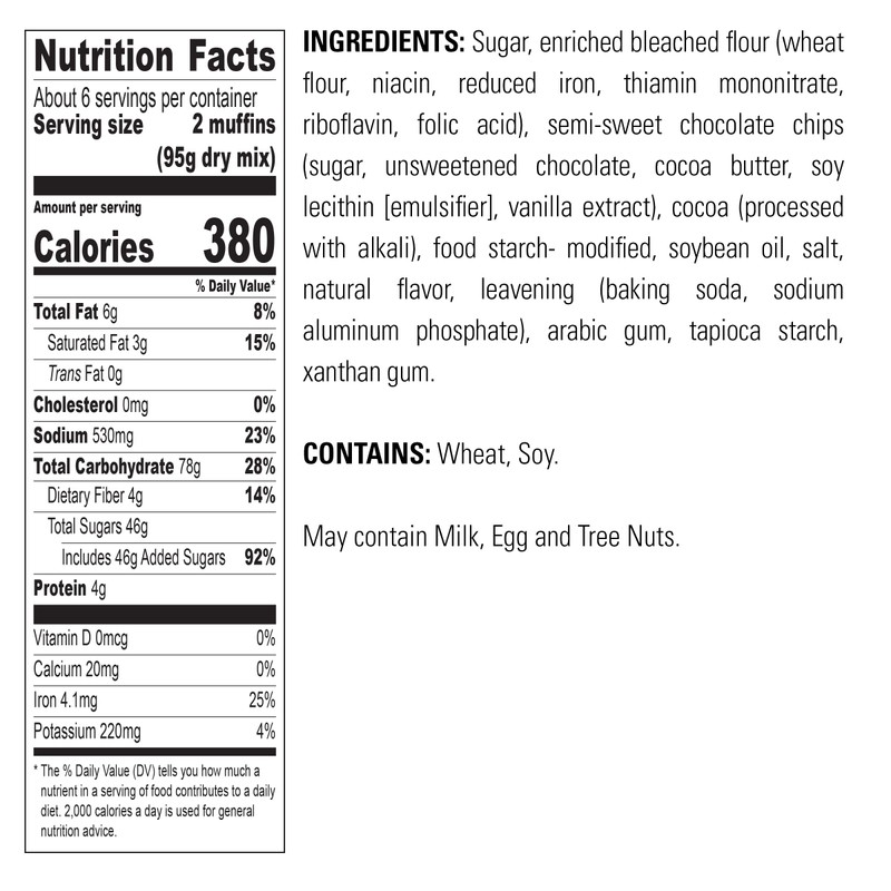 Krusteaz Muffin Mix, Double Chocolate Muffin Mix, Made with Real